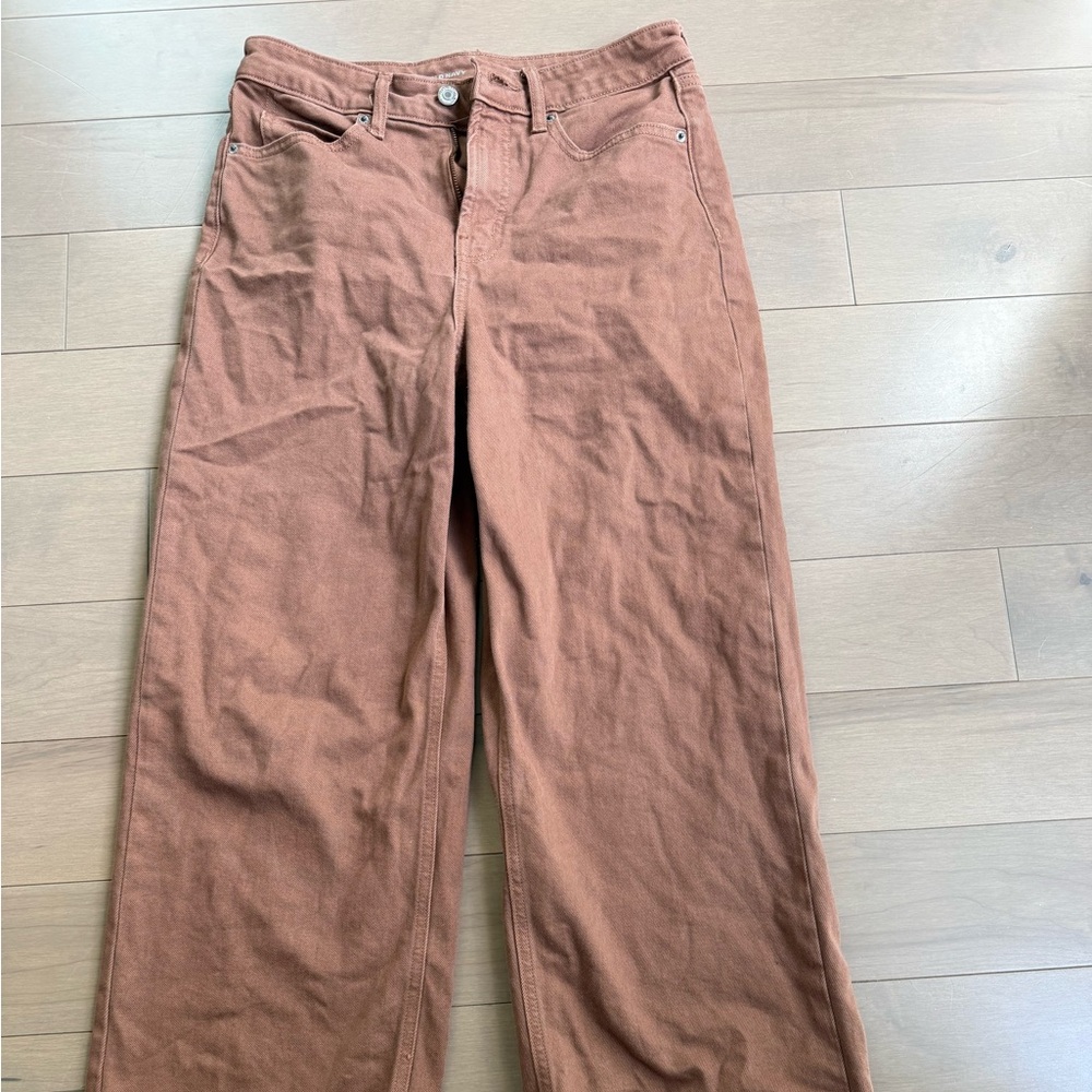 Old Navy Wide-Leg Jeans in Rust